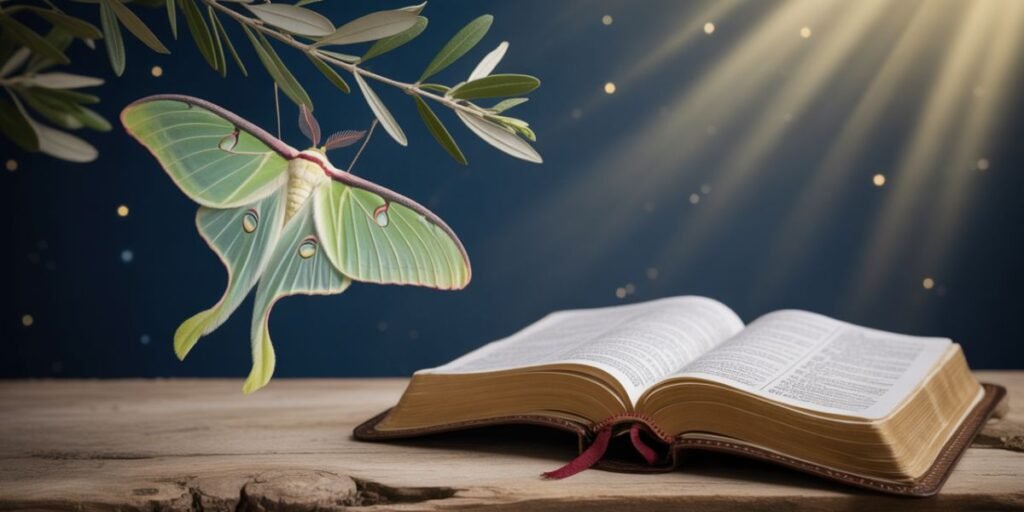 The Biblical Meaning of a Luna Moth: God’s Message Through Nature’s Moonlit Wonder 🌙✨