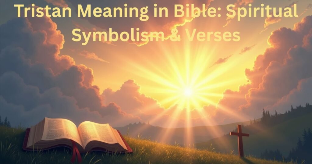 Tristan Meaning in Bible: Spiritual Symbolism & Verses That Transform Sorrow Into Strength